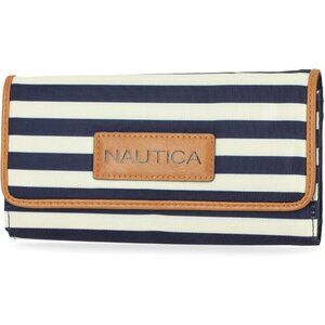 Women's Blue The Perfect Carry All Money Manager Wallet Organizer RFID Wallet